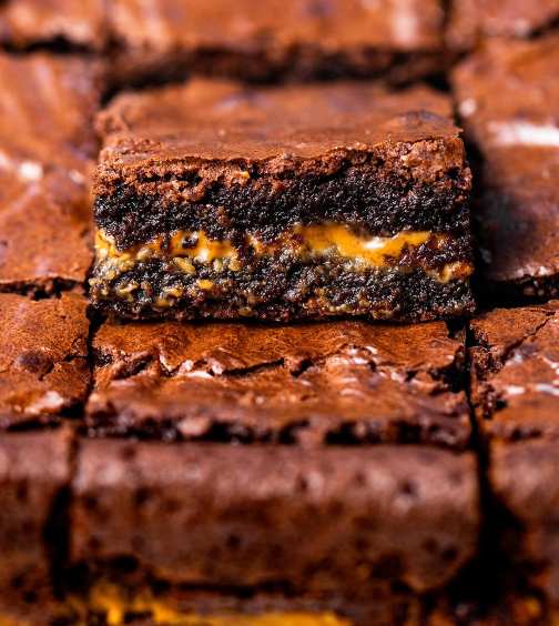 Fudgy Brownis Topping Biscoff
